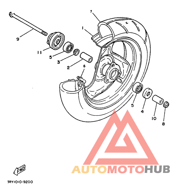 Переднее колесо