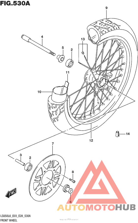 Переднее колесо