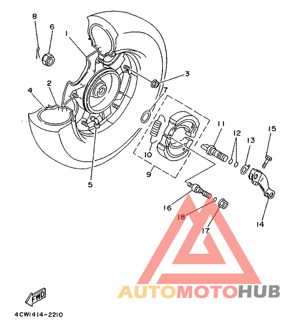 Переднее колесо
