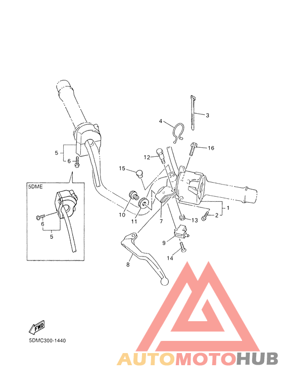 Handle switch. lever