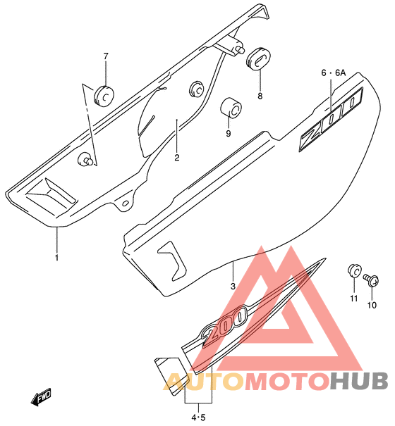 Обтекатель задний