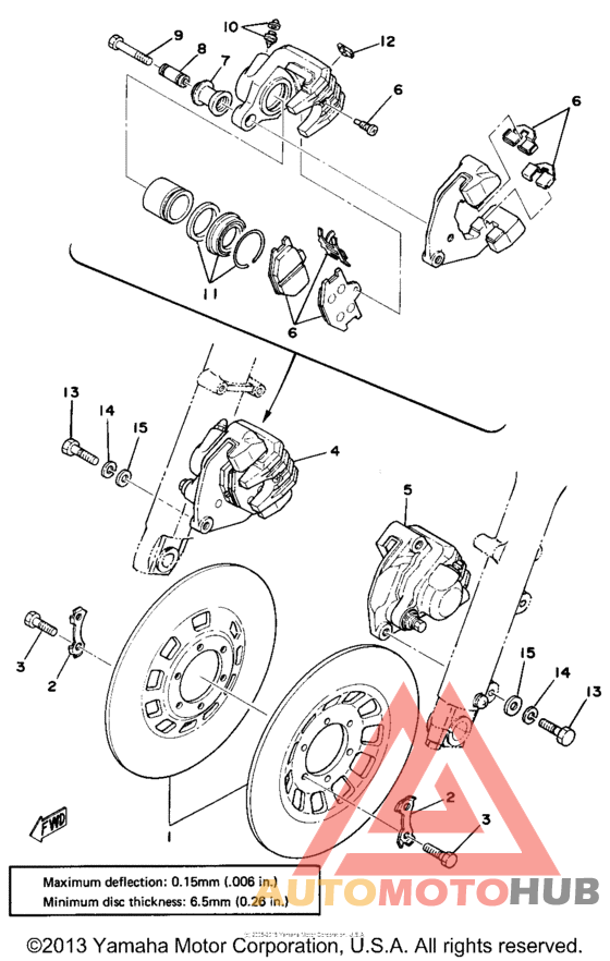 Front disc brake - caliper