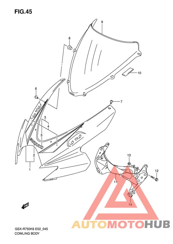 Cowling body