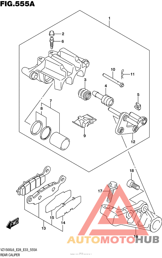 Задний суппорт