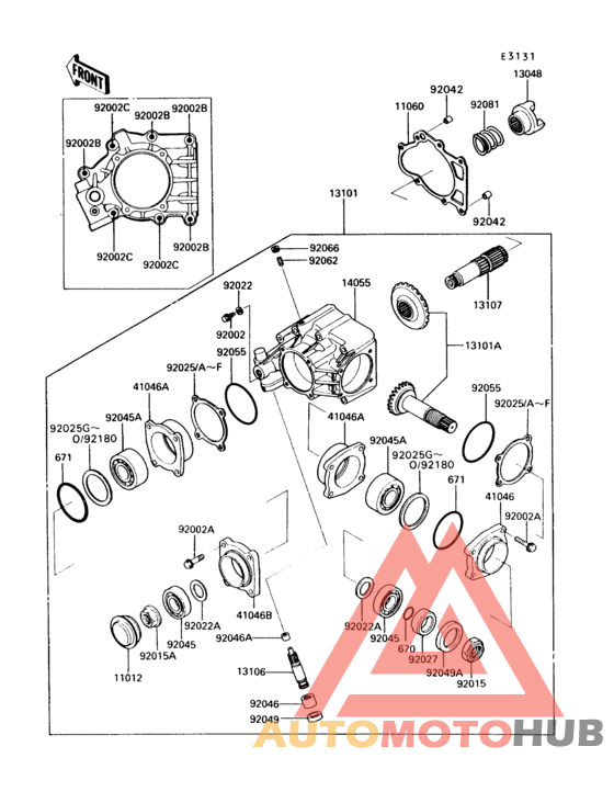 Front bevel gear(1/2)