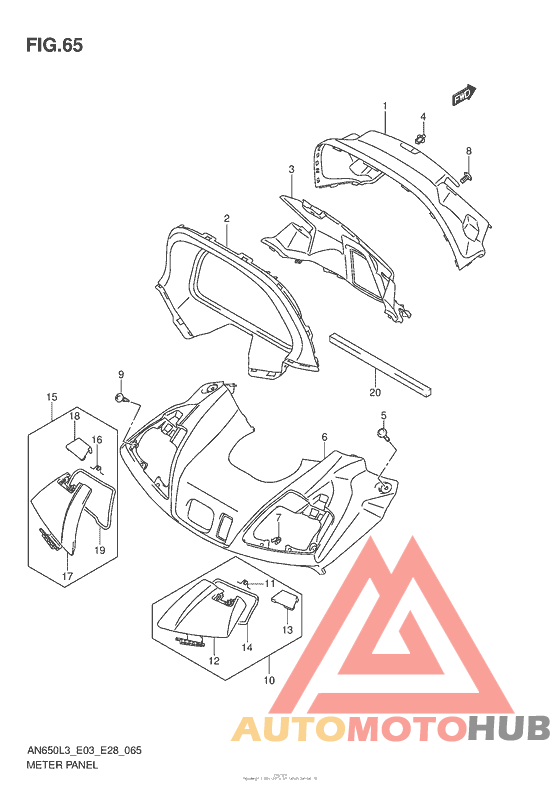 Meter Panel (An650Zl3 E28)