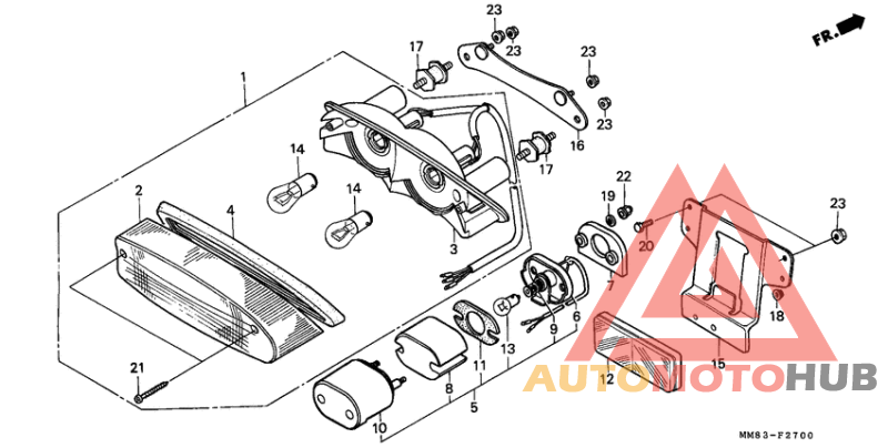 Taillight unit ass`y