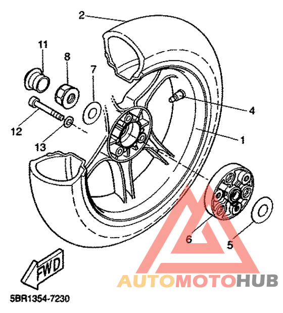 Переднее колесо