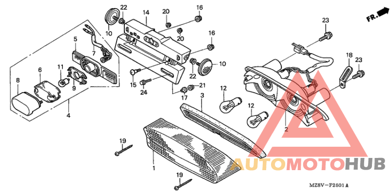 Taillight unit ass`y