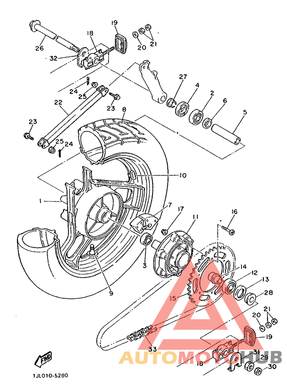 Переднее колесо