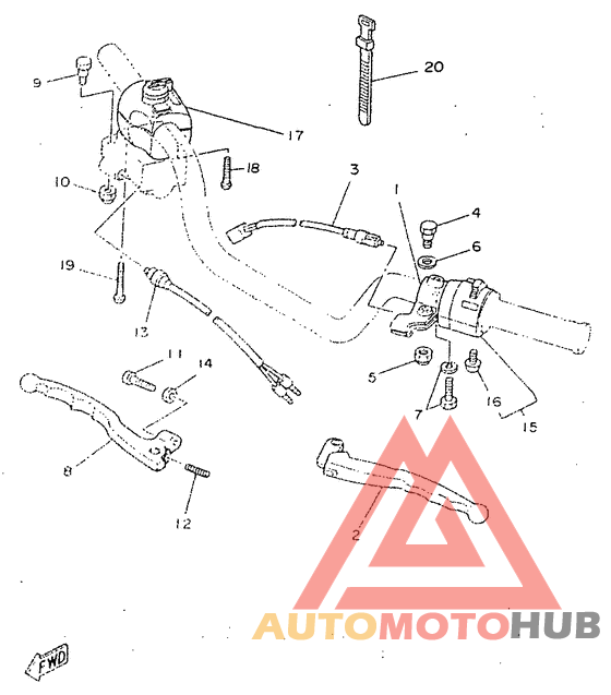 Handle switch. lever