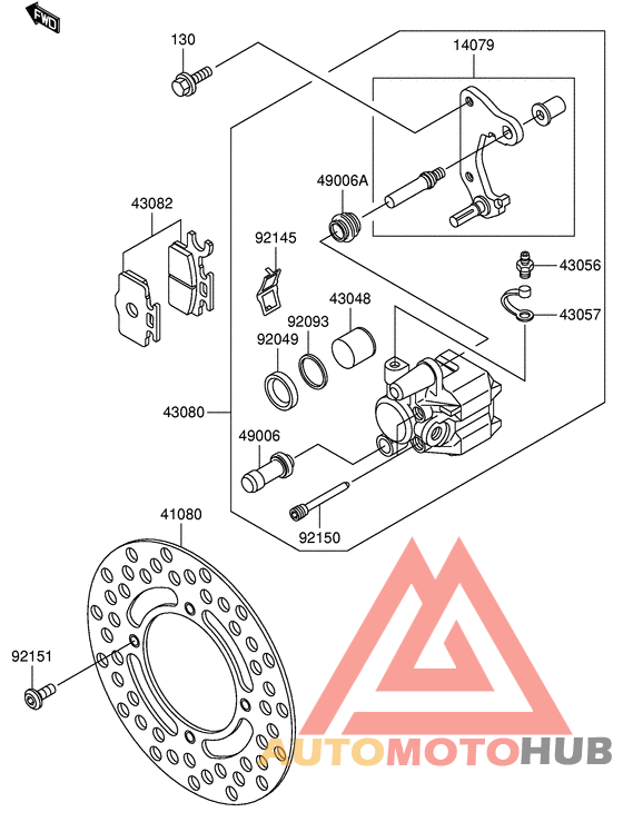 Передний суппорт