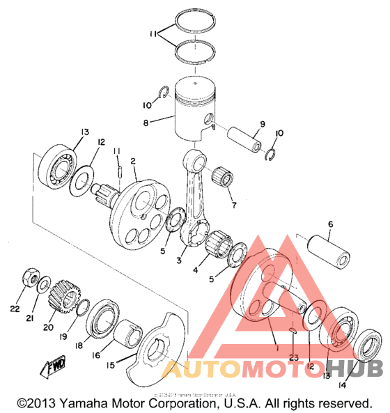 Crank shaft & piston