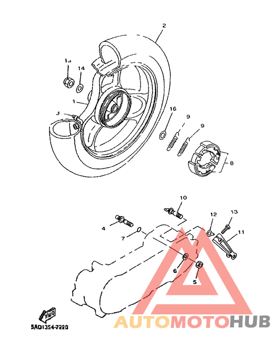 Переднее колесо