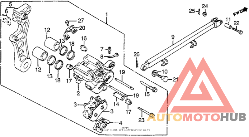 Задний суппорт
