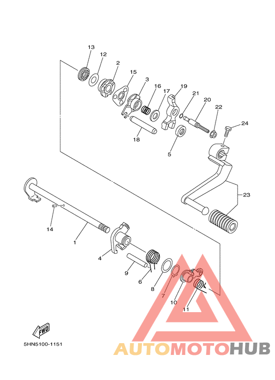 Вал переключения