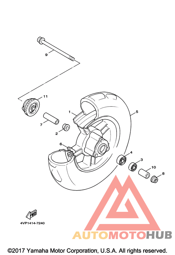 Переднее колесо