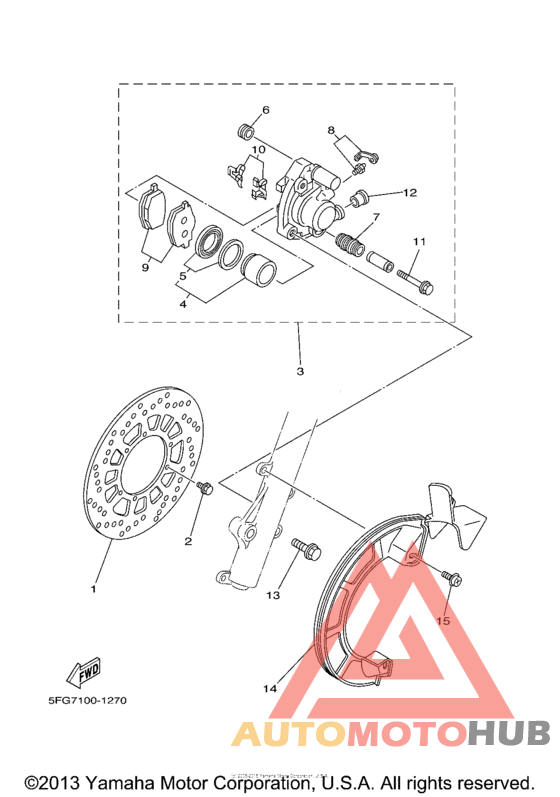 Передний суппорт