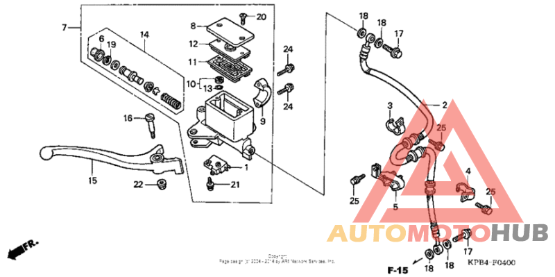 Front brake master cylinder (1)