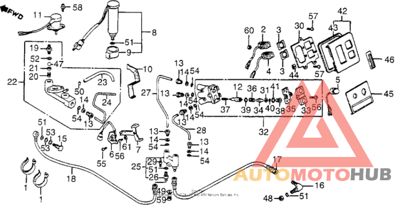 Gl1200a air valve + hose 84-85