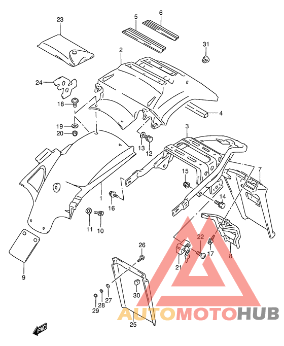 Заднее крыло