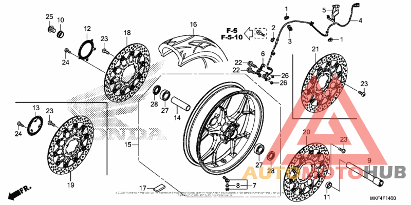 Переднее колесо