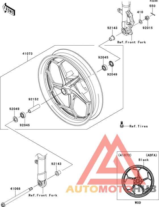 Front wheel(adf)/(adfa)(cn)