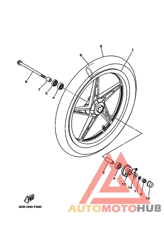 Передние колеса for spoke wheel