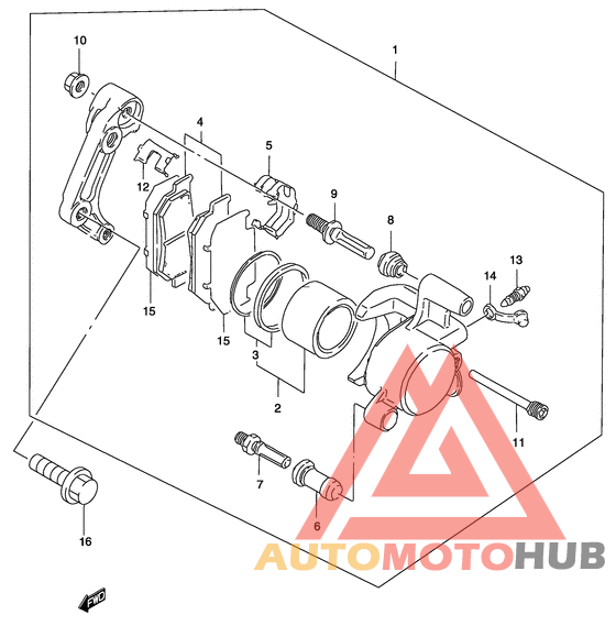 Передний суппорт