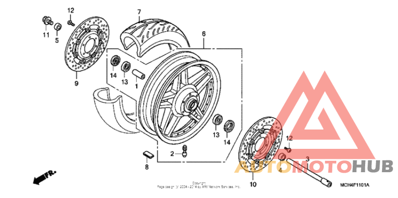 Front wheel (vtx1800f)