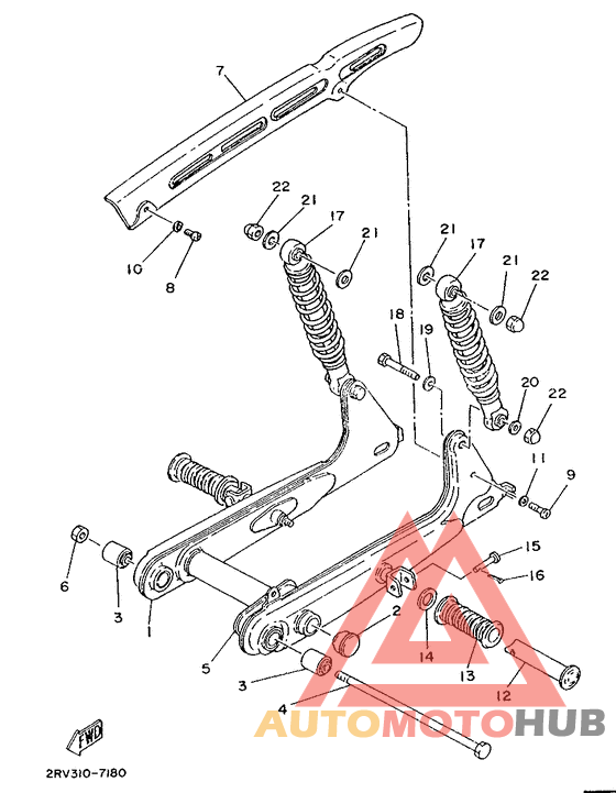 Rear arm. suspension