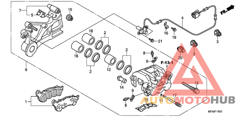 Задний суппорт