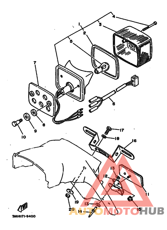 Taillight unit ass`y
