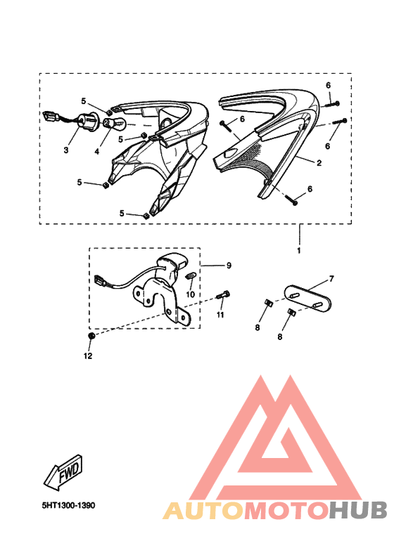 Taillight unit ass`y