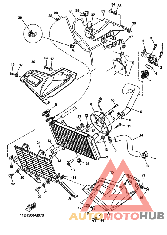 Радиатор и шланг