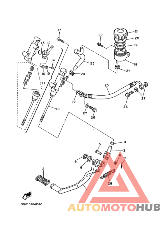 Rr master cylinder assy