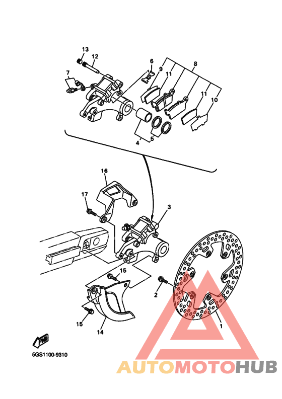 Задний суппорт