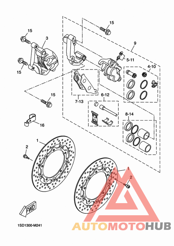 Передний суппорт