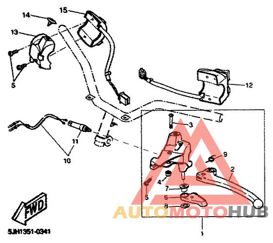 Handle switch. lever