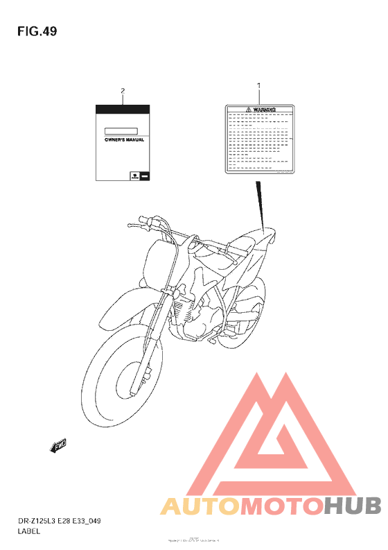 Label (Dr-Z125L3 E28)