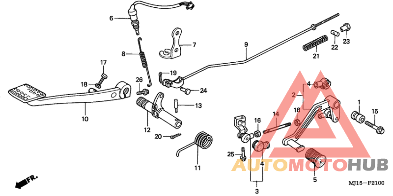 Brake pedal assy