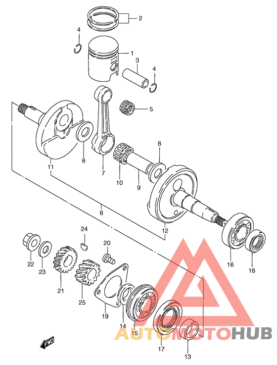 Вал коленчатый