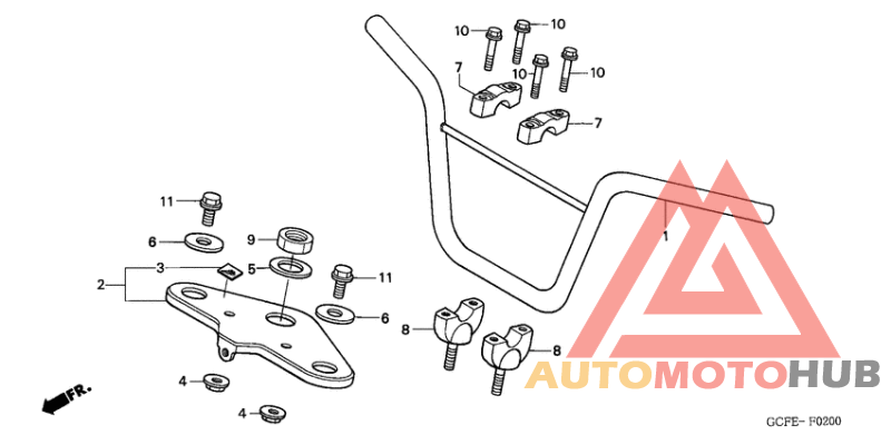 Handle pipe/top bridge