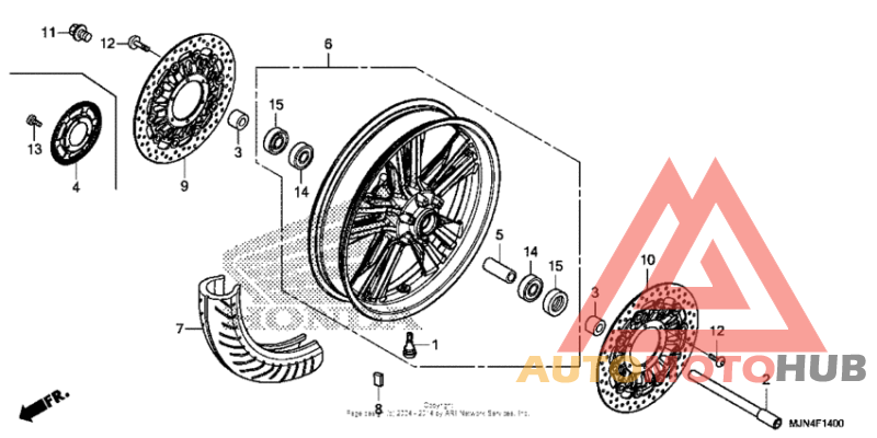 Переднее колесо
