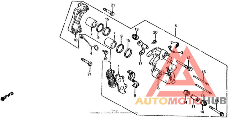 Cx500c front brake caliper 82