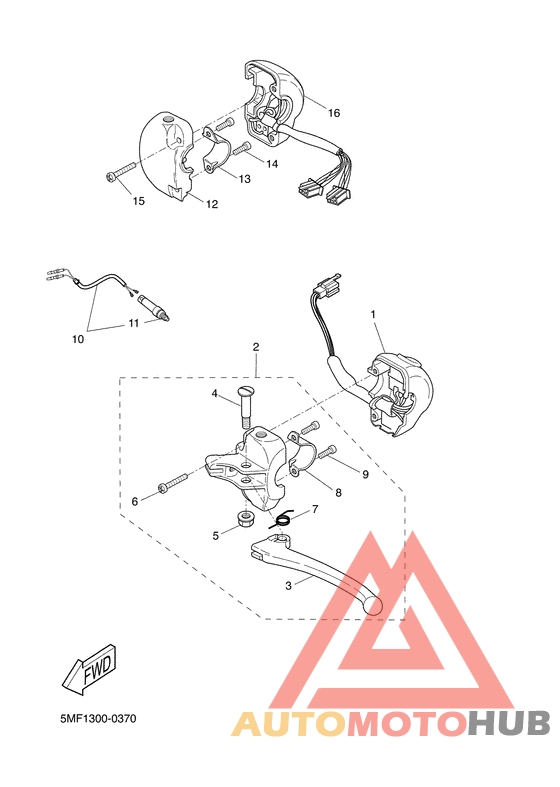 Handle switch. lever