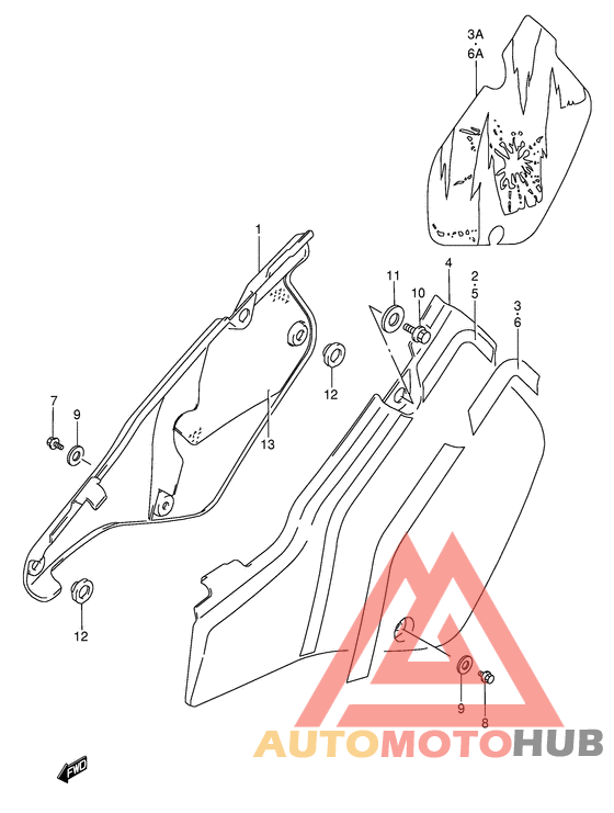 Обтекатель задний