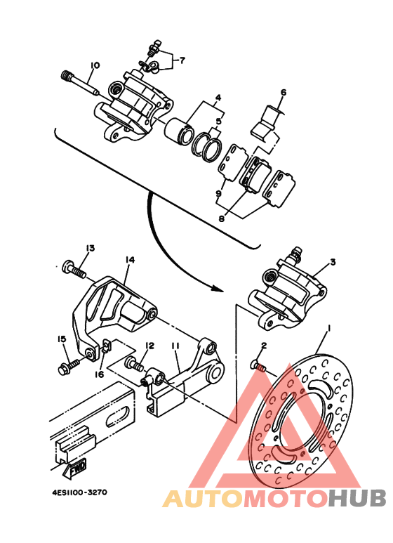 Задний суппорт