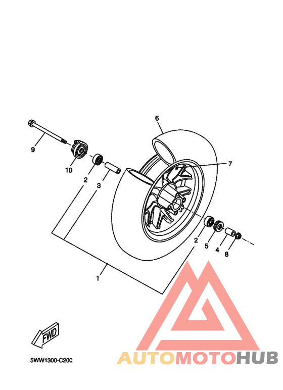 Переднее колесо