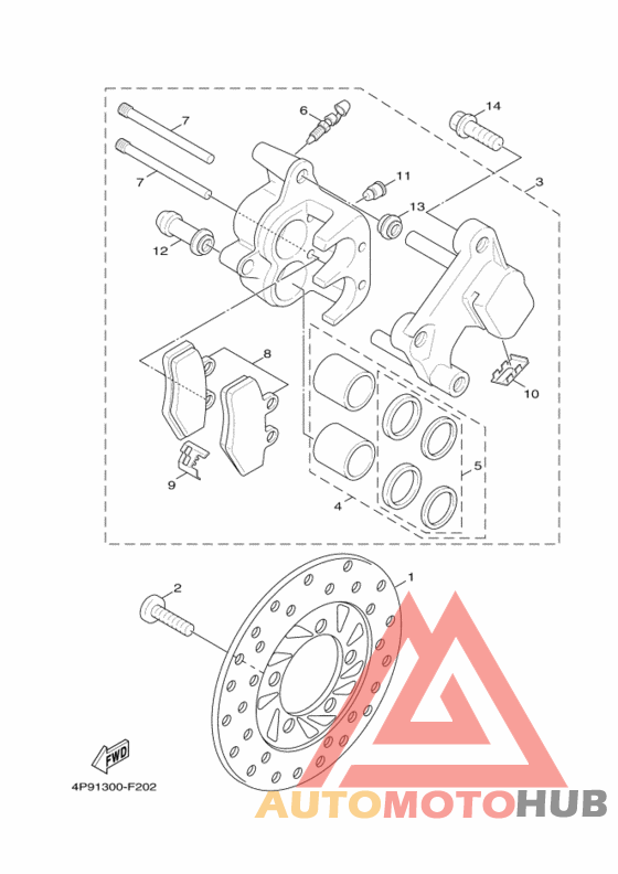 Передний суппорт